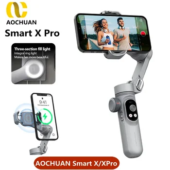 AOCHUAN Inteligent X și X-Pro 3-Axa Pliabil Portabil Gimbal Stabilizator anti-shake de Încărcare Wireless Pentru Telefoane Inteligente de Acțiune aparat de Fotografiat