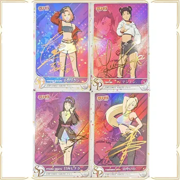 Anime Zeita Poveste ACG DIY Aurit Flash Card Hyuga Hinata Haruno Sakura Colecție de Jucării Solitaire de Craciun Cadou