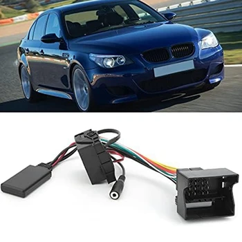2Set Radio Auto Bluetooth 5.0 Muzica AUX Handsfree Cablu Adaptor Cablaj Kit Negru Consumabile Auto Pentru BMW E60 E63 E90 E91