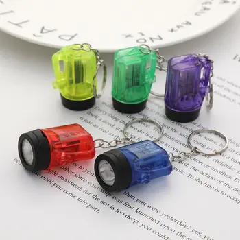 6Pcs Mini Lanterne Breloc Lanterna LED-uri de Culoare Aleatorii Copii Lanterna Lampa Jucarie pentru Copil Ziua de nastere Cadouri de Partid Breloc Lanterna