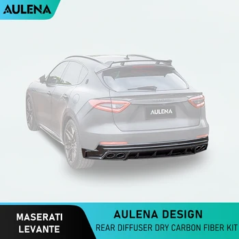 Aulena Design Uscat Caroserie Din Fibra De Carbon Kit Difuzor Spate Bara Spate Buza Complet Uscat Carbon Pentru Maserati Levante Aero Kit