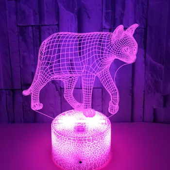 Nighdn Cat Lumina de Noapte Iluzie 3D Lampa de Noapte pentru Copii Dormitor de Decorare a Condus Veioza de Crăciun Cadouri de Ziua de nastere pentru Copii