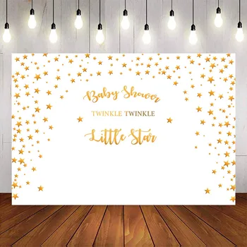 Twinkle little star baby shower fondul stele de aur petrecere copil de dus decor Little star fundal fotografie de studio