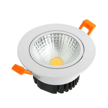 Estompat LED Downlight AC 110V 220V lumina Reflectoarelor 6/9/12/15W Tavan Încastrat Spoturi COB Alb Cald/Alb Caracter/Baie Alb