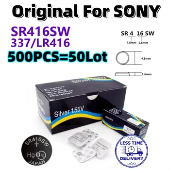 500pcs Original Pentru SONY SR416SW butonul bateriei baterie de ceas monedă baterii LR426 337 SR416SW 1.55 V ambalaje Individuale