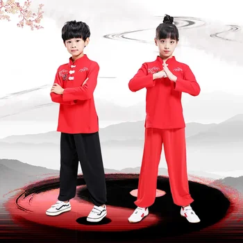 Copiii Wushu Costum Nou De Tineret Scurt/Lung Maneca Haine Tai Chi Elevii Kung Fu Performanță Îmbrăcăminte Copiii Wushu Costum Nou De Tineret Scurt/Lung Maneca Haine Tai Chi Elevii Kung Fu Performanță Îmbrăcăminte 1