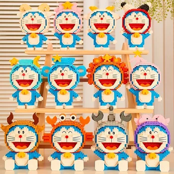 Autentic BALODY Doraemon blocuri douăsprezece constelații caracterul de model de mână-a făcut jucării pentru prietenul și prietena cadouri Autentic BALODY Doraemon blocuri douăsprezece constelații caracterul de model de mână-a făcut jucării pentru prietenul și prietena cadouri 1