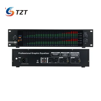 TZT EQ-323 110V/220V 2U Dual 31-band Egalizator Grafic Profesional Spectrul Digital Egalizator pentru Acasă Etapă TZT EQ-323 110V/220V 2U Dual 31-band Egalizator Grafic Profesional Spectrul Digital Egalizator pentru Acasă Etapă 1
