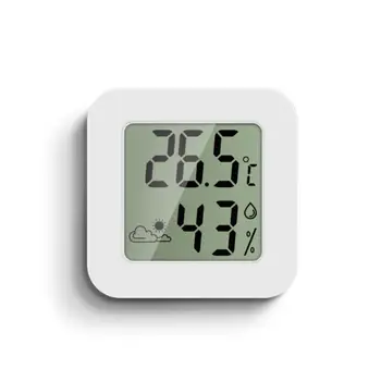 1~5PCS Higrometru Alb Smart Home Termometru Digital Lcd Indicator Temperatura Camerei, Umiditate Metru Mini Interioară 1~5PCS Higrometru Alb Smart Home Termometru Digital Lcd Indicator Temperatura Camerei, Umiditate Metru Mini Interioară 1