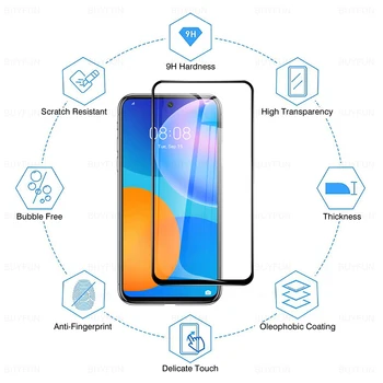 2 buc Ecran Protector Pentru Huawei P Inteligente 2021 2020 2019 Psmart Plus 2019 2021 Acoperire Completă Temperat Glas 6.67