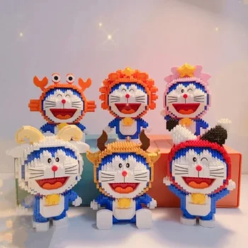 Autentic BALODY Doraemon blocuri douăsprezece constelații caracterul de model de mână-a făcut jucării pentru prietenul și prietena cadouri Autentic BALODY Doraemon blocuri douăsprezece constelații caracterul de model de mână-a făcut jucării pentru prietenul și prietena cadouri 2