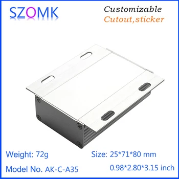 SZOMK noua cutie de aluminiu carcase pentru electronice pcb design (10buc) 25*70*80 mm aluminiu cutii de joncțiune, cabina de cutie SZOMK noua cutie de aluminiu carcase pentru electronice pcb design (10buc) 25*70*80 mm aluminiu cutii de joncțiune, cabina de cutie 2