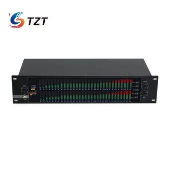 TZT EQ-323 110V/220V 2U Dual 31-band Egalizator Grafic Profesional Spectrul Digital Egalizator pentru Acasă Etapă TZT EQ-323 110V/220V 2U Dual 31-band Egalizator Grafic Profesional Spectrul Digital Egalizator pentru Acasă Etapă 2