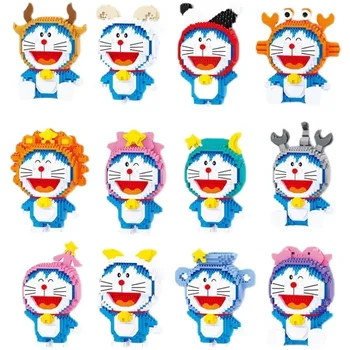Autentic BALODY Doraemon blocuri douăsprezece constelații caracterul de model de mână-a făcut jucării pentru prietenul și prietena cadouri Autentic BALODY Doraemon blocuri douăsprezece constelații caracterul de model de mână-a făcut jucării pentru prietenul și prietena cadouri 3