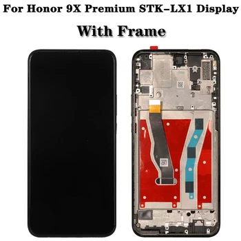 Montagem e moldura face digitalizador da tela sensível ao tocă, display LCD, adequado para Huawei Honor 9X, 9 X Premium, STK-LX1 Montagem e moldura face digitalizador da tela sensível ao tocă, display LCD, adequado para Huawei Honor 9X, 9 X Premium, STK-LX1 3