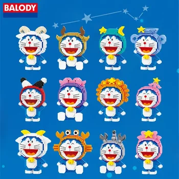 Autentic BALODY Doraemon blocuri douăsprezece constelații caracterul de model de mână-a făcut jucării pentru prietenul și prietena cadouri Autentic BALODY Doraemon blocuri douăsprezece constelații caracterul de model de mână-a făcut jucării pentru prietenul și prietena cadouri 4