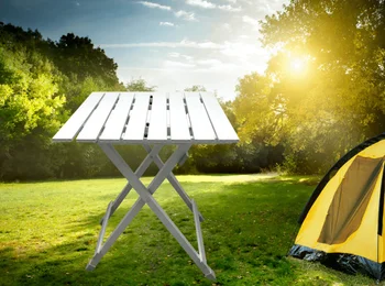 Camping Masă, Argint mesa pliere masă masă în aer liber Camping Masă, Argint mesa pliere masă masă în aer liber 5