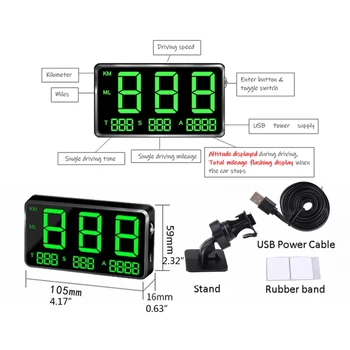 Digtal Speed Meter Indicator Vitezometru GPS Depășirea vitezei de Alarmă pentru Autoturisme Digtal Speed Meter Indicator Vitezometru GPS Depășirea vitezei de Alarmă pentru Autoturisme 5
