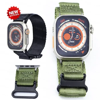 Sport Nylon Watchbands Pentru Apple Watch Band Ultra 2 49mm Moale Curea Pentru Iwatch Seria 9 8 7 6 4 3 45mm 44mm 42mm Bratara 41mm