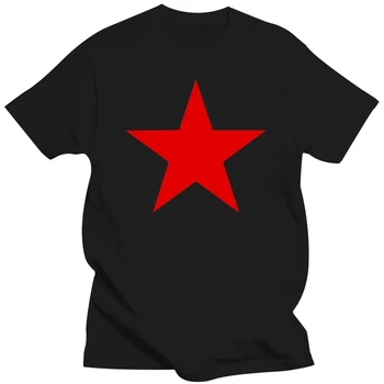 Casual gât topuri de sex masculin tee-shirt graphic t shirt Red Star Comunist Nostalgie Rusia Sovietică Moscova Militare URSS T-shirt