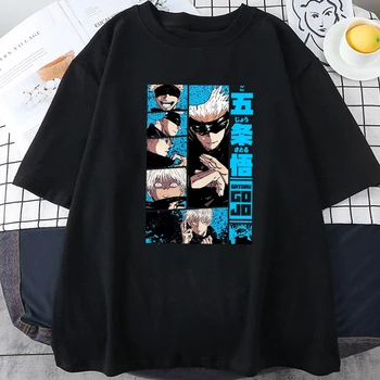 Satoru Gojo Jujutsu Kaisen Anime Scurt Tee Cămașă Tricou Unisex Topuri Camisetas Bărbați Îmbrăcăminte de Vară