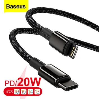 Baseus PD 20W C USB Cablu de Date Pentru iPhone 14 13 12 11 Pro Max XR XS SE Tip C Rapida Cablu de Încărcare Pentru Macbook iPad Mini Air Cablu