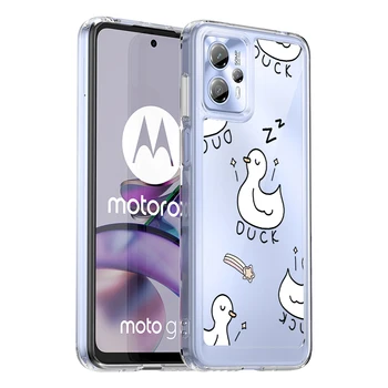 Animale Stil Transparent Greu Acrilic Caz de Telefon Pentru Motorola Moto G23 G13 4G la Șocuri Capacul din Spate